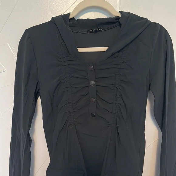 McPlanet Ruched Asphalt Gray Tunic US 4 - Picture 2 of 7